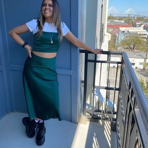 Emerald skirt set